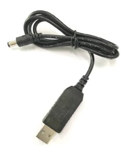 USB to 12V Smart Charger Converter Cable (5.5mm Barrel)