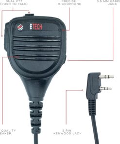 QHM22D Dual PTT Speaker Mic