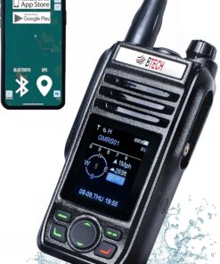 BTECH GMRS-PRO IP67 Submersible Radio, Bluetooth, App Programmable GMRS Mobile Radio