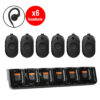 Motorola CLP1080e Six Pack | 6 Radios + HKPN4007 Charger