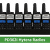 Hytera PD362I Bulk Kit | 6 PD362I Radios + 6 Bank Charger