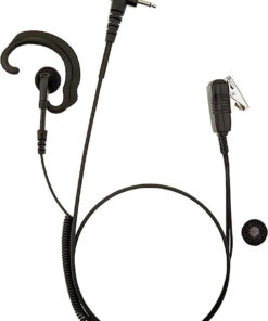 Pryme SPM‑303EB Earpiece | Ear hook Style for Motorola 2‑Pin Radios